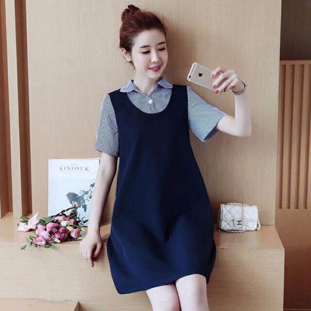Đầm Bầu Cổ Đức Chất Liệu Lụa Tằm