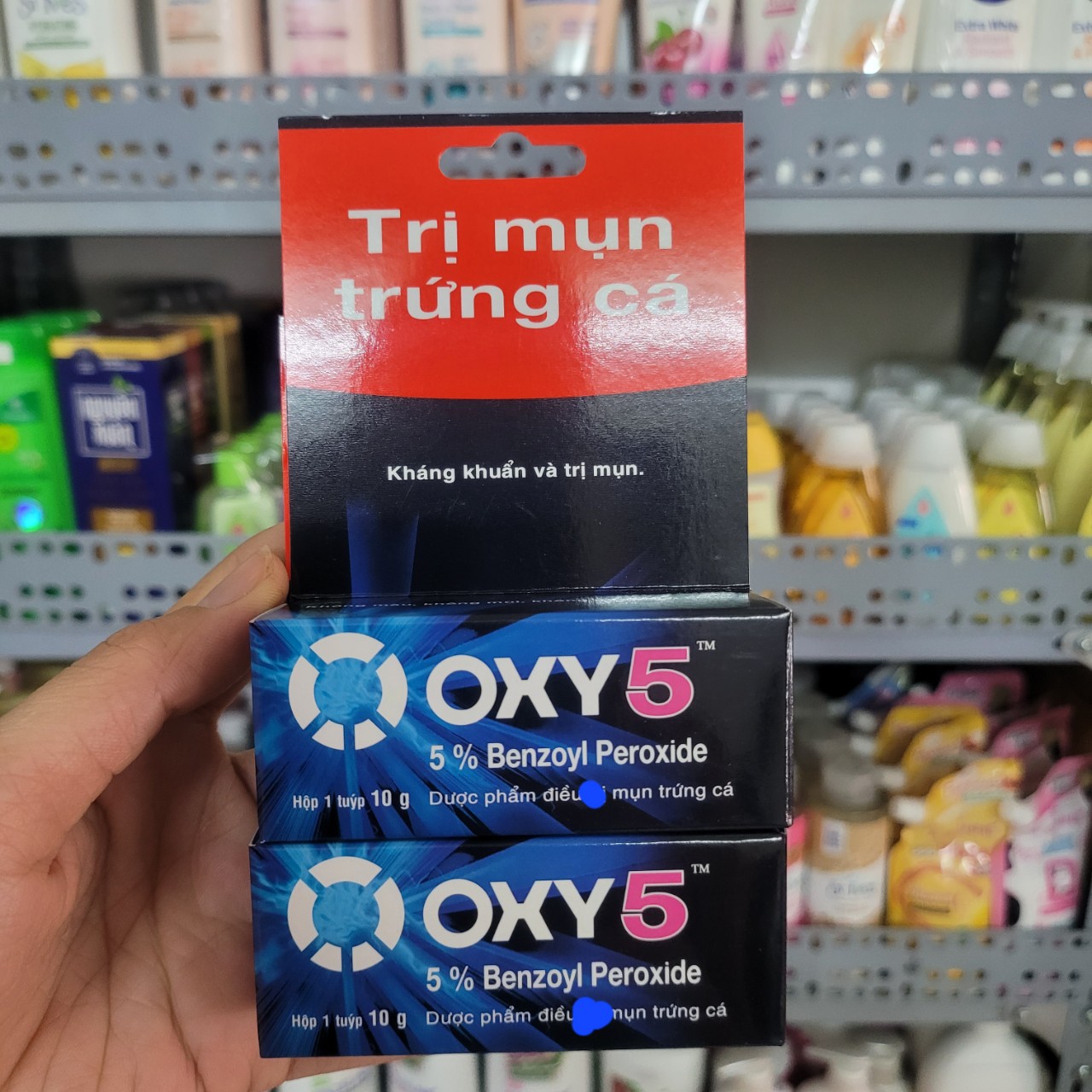 Oxy 10 - oxy 5- kem bôi mụn bọc và mụn trứng cá 10g