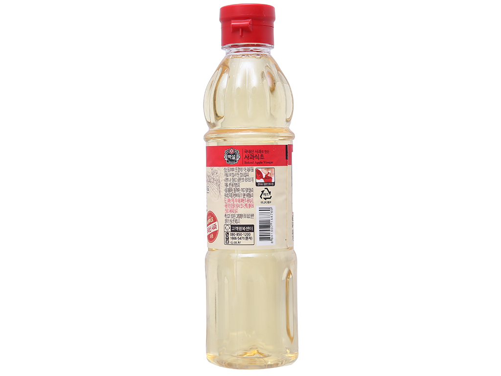 Giấm táo Hàn Quốc CJ Beksul chai 500ml (Date 23.09.2024)