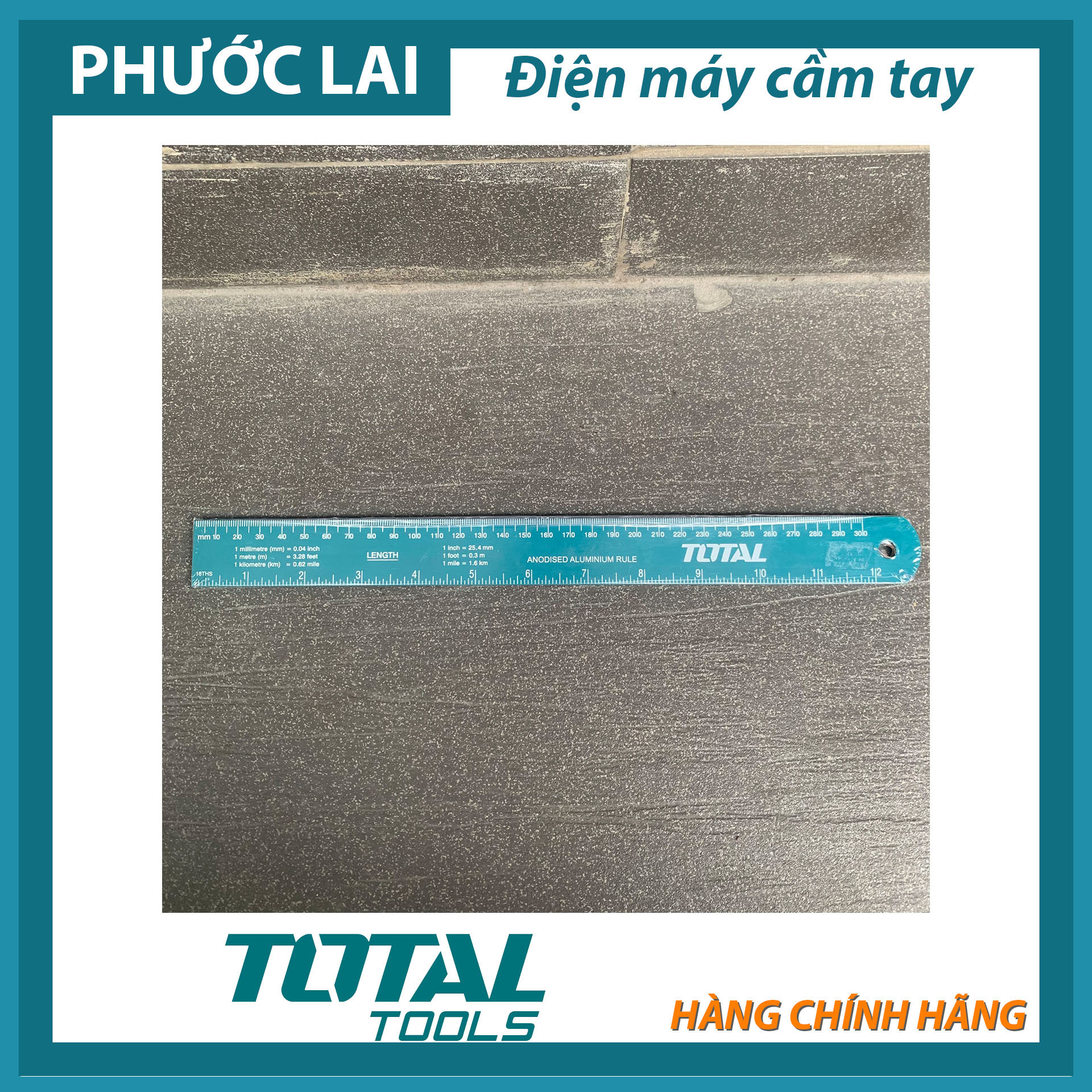 Thước lá 300mm (Chính Hãng) TOTAL TMT633002