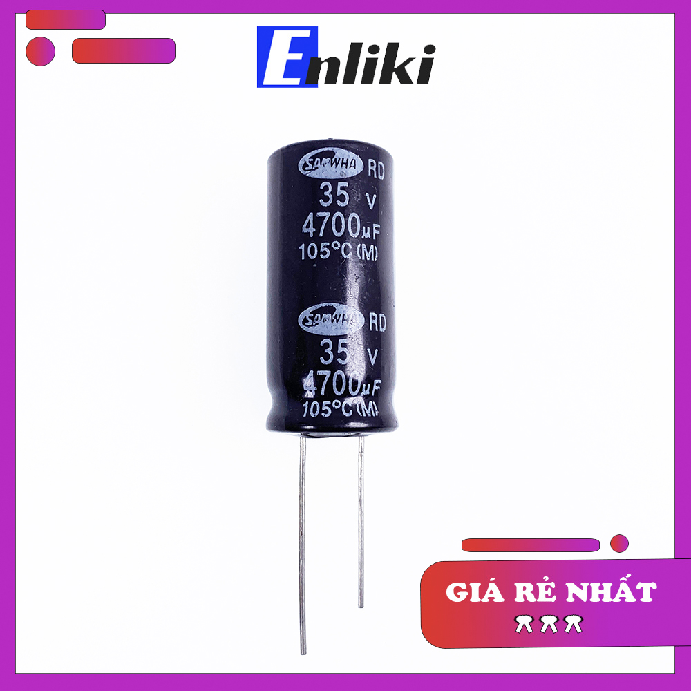 Tụ 4700uF 35V SAMWHA 16x35mm