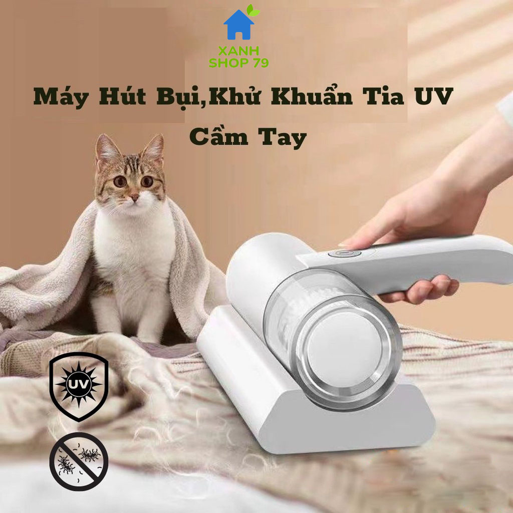 Máy hút bụi giường nệm diệt khuẩn UV, máy hút bụi cầm tay mini không dây