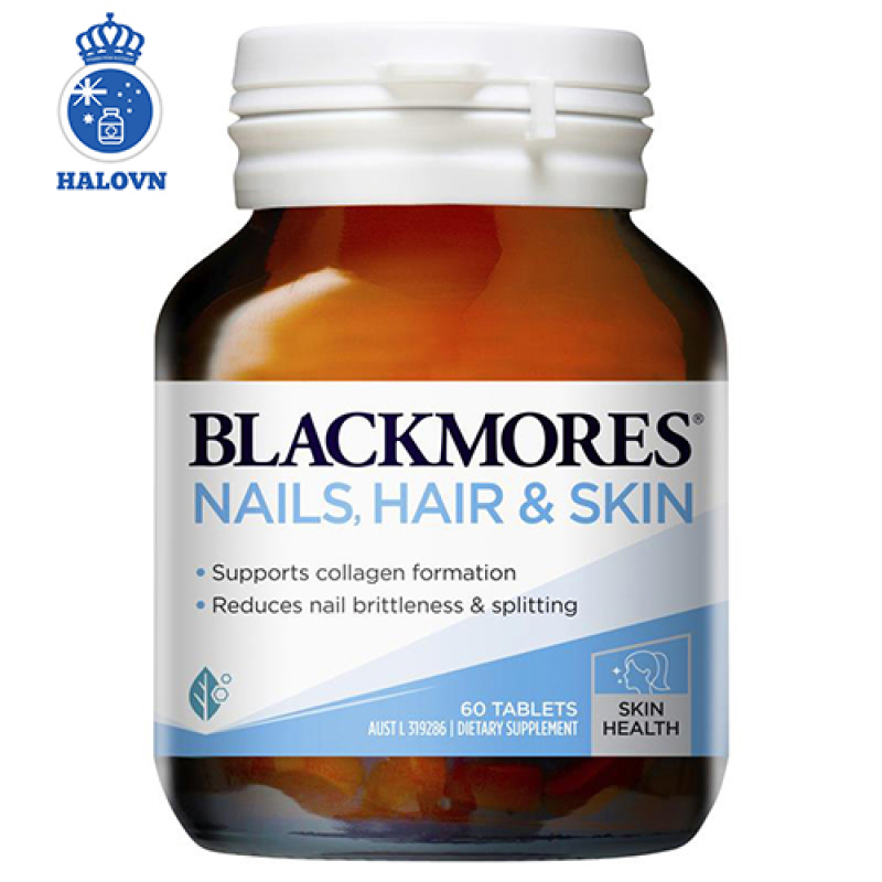 Blackmores Nail, Hair and Skin 60v - Viên uống chăm sóc tóc, da, móng Blackmore Úc - Haloco VN nhập khẩu