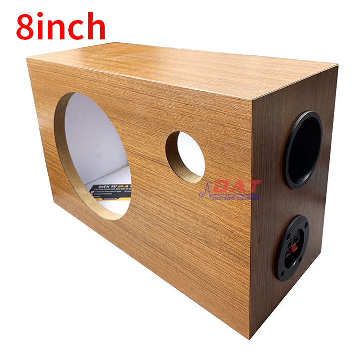 [HCM]Thùng Loa Bass Treble 8inch Vân Gỗ Laminate 40*26*17cm WTS-242