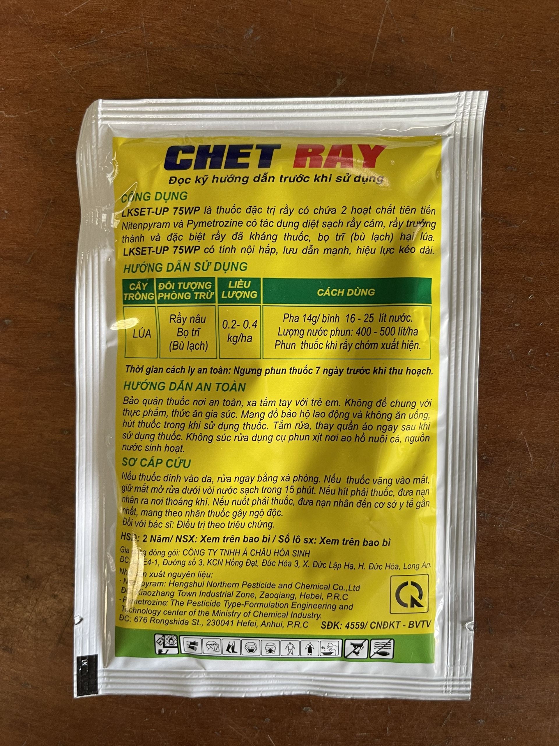 ĐẶC TRỪ RẦY, BỌ TRĨ, BÙ LẠCH LK SET UP 75WP TENPY RAM 50% (gói 14g)