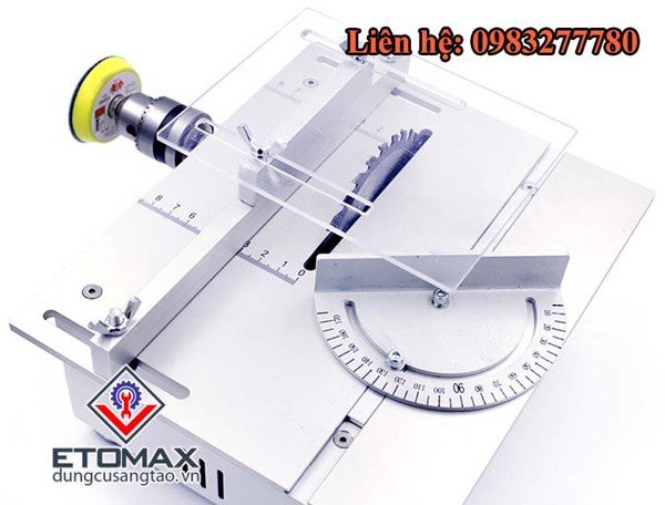 [FREE SHIP] Máy cưa bàn mini đa năng V3