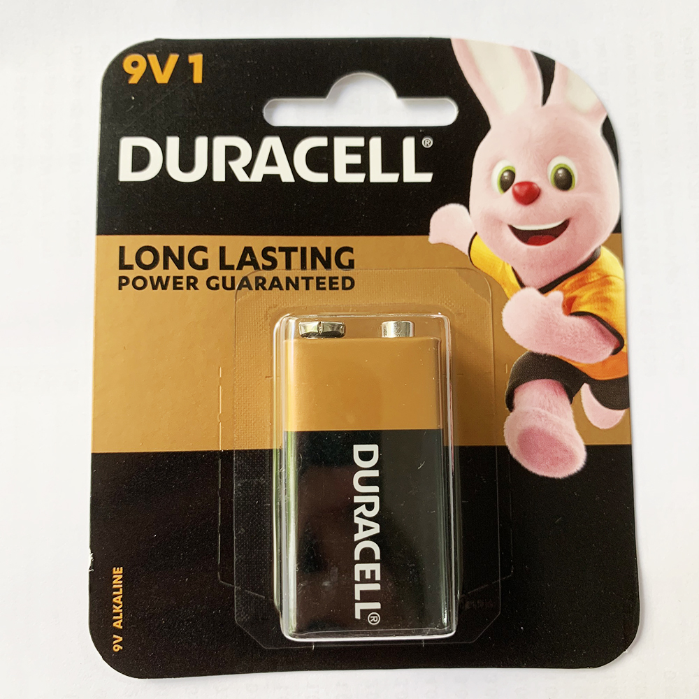 Combo 10 Vỉ pin 9V, pin vuông Duracell Alkaline (1 vỉ 1 viên)