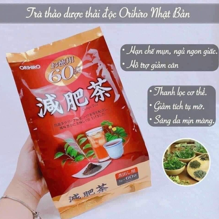 Trà tiêu mỡ Genpi tea Orihiro Nhật Bản