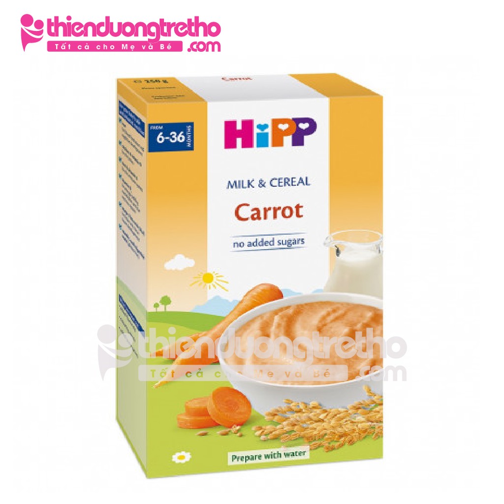 Bột Ăn Dặm HIPP Vị Mặn Cà Rốt 250g
