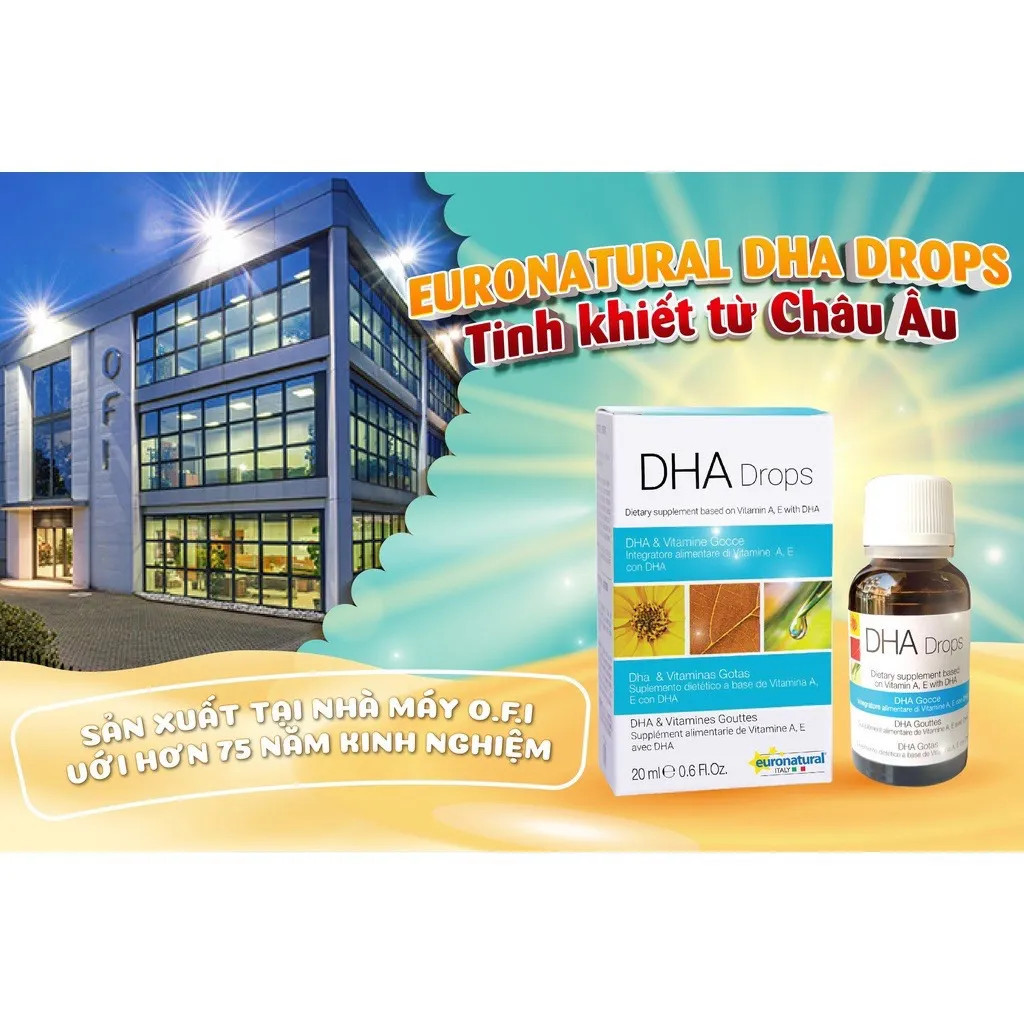 DHA Drops Euronatural Dạng Nhỏ Giọt 20ml