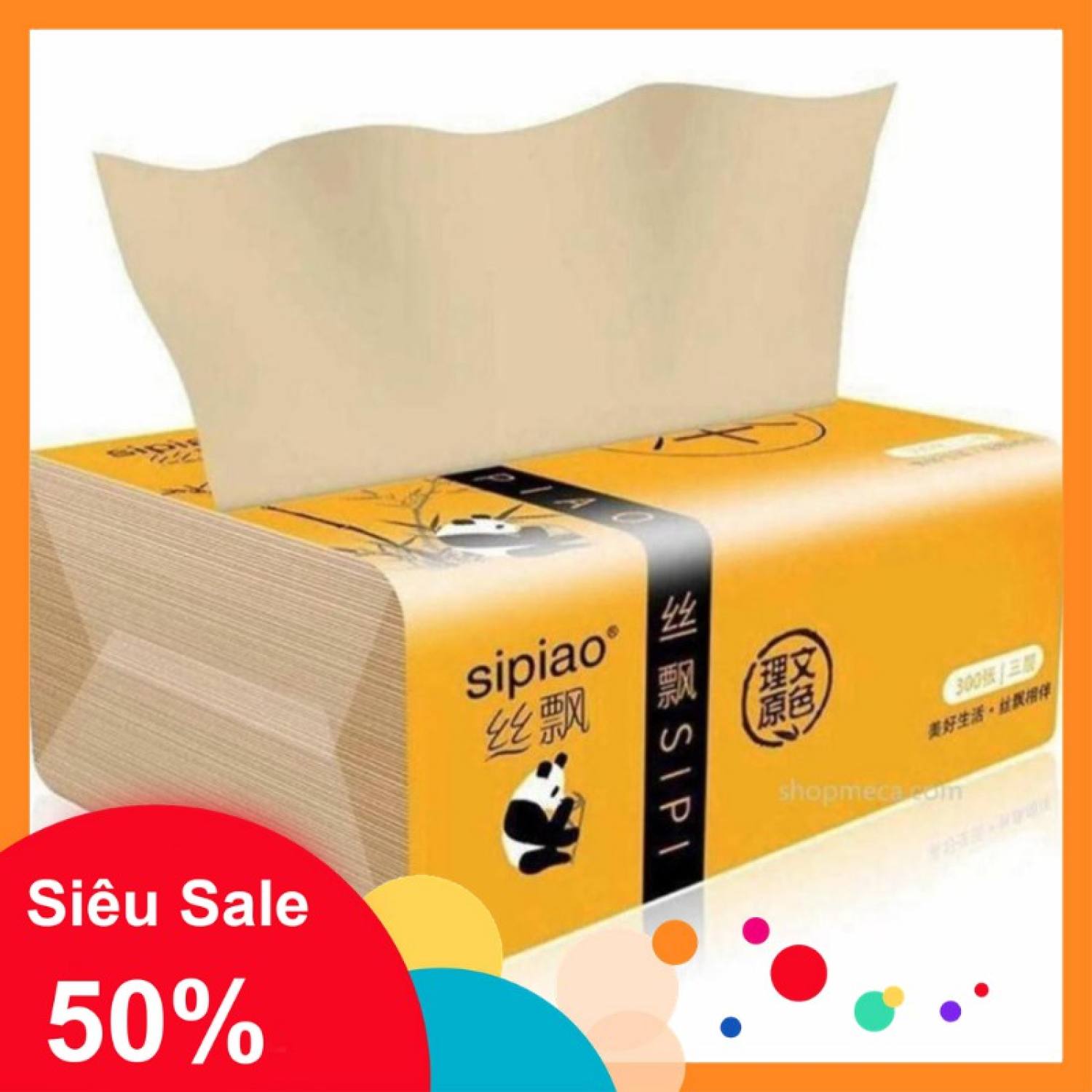 1 gói khăn giấy rút sipiao hàng việt nam 300 tờ