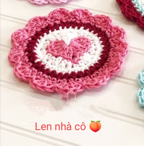 miếng lót ly tách hàng handmade xinh xắn
