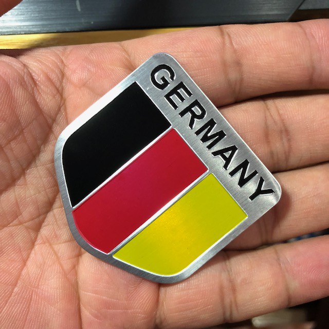 Logo Tem nhôm cờ Đức GERMANY