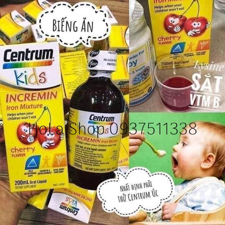 Siro Centrum Kids Cho Trẻ Biếng Ăn - Chai 200ml