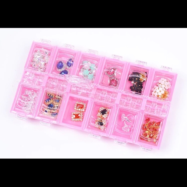 Khay 12 Ô Đựng Đá, Charm, Nail - sinailmi