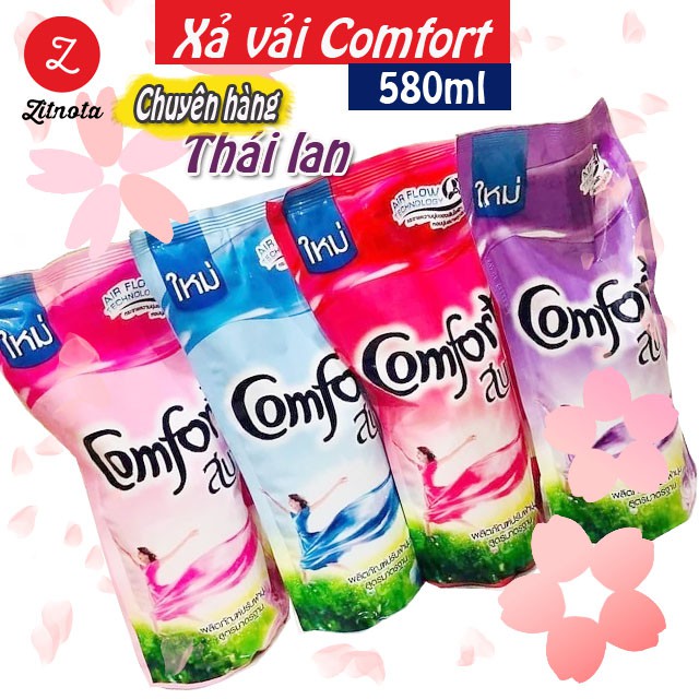[FLASH SALE] COMBO 3 TÚI NƯỚC XẢ VẢI COMFORT THÁI LAN 580ML