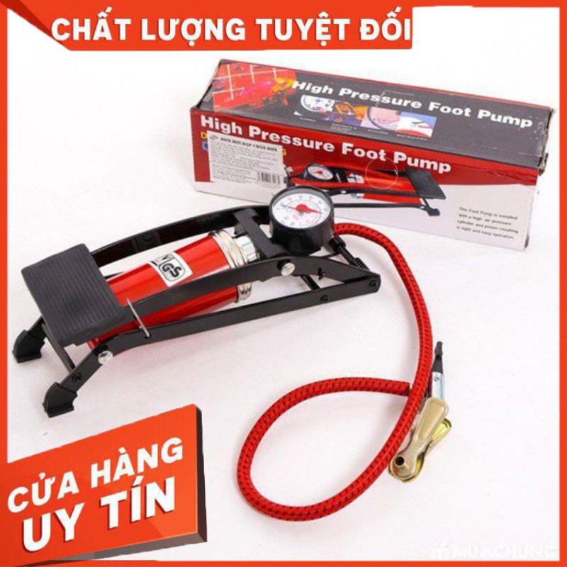 Bơm xe 1 ống đạp chân