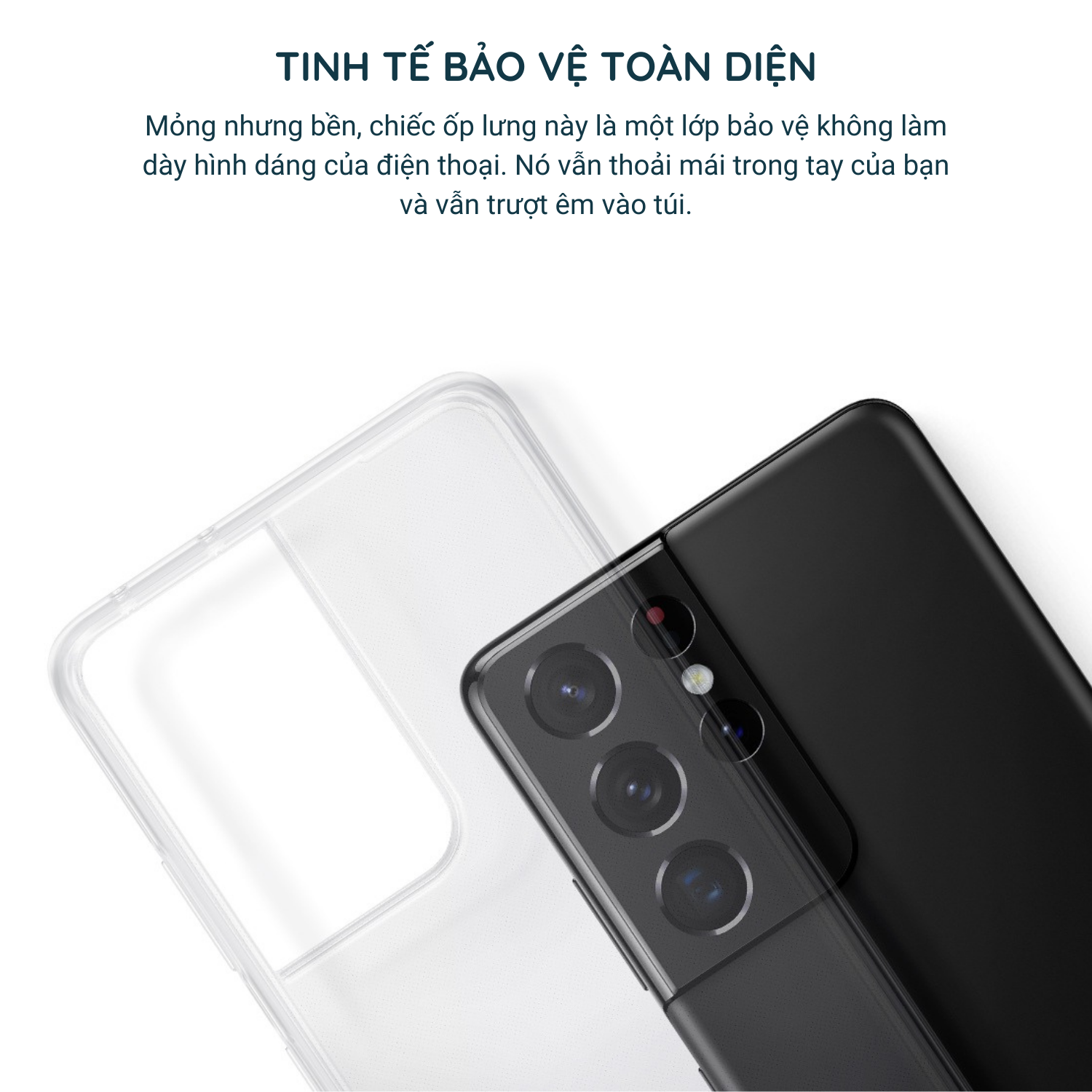 [Chính hãng] Ốp Clear Cover cho Galaxy S21 Ultra