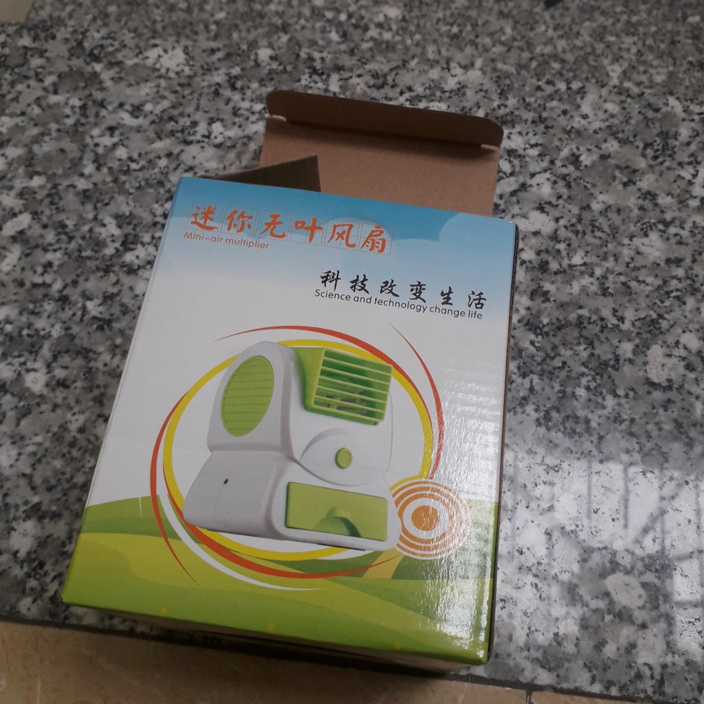 Quạt đá, quạt hơi nước mini 1 cửa nhiều màu