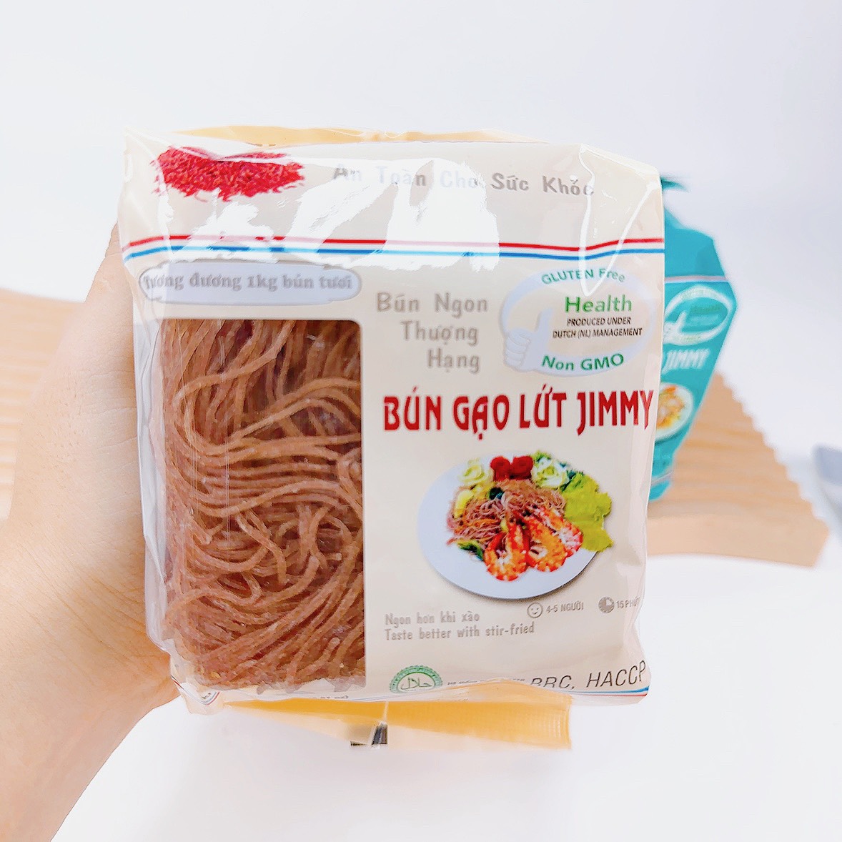 Bún gạo khô Jimmy/ bún lứt dùng nấu bún riêu, bún măng - 250g tương đương 1kg bún tươi