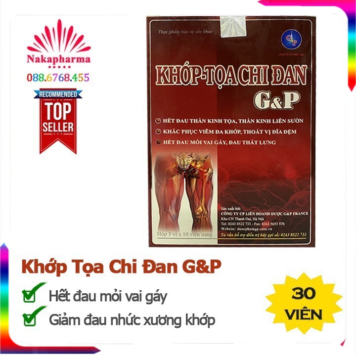 Khớp Tọa Chi Đan G&P – Giảm thoái hóa đốt sống cổ, cột sống, đau nhức xương khớp, tê bì chân tay