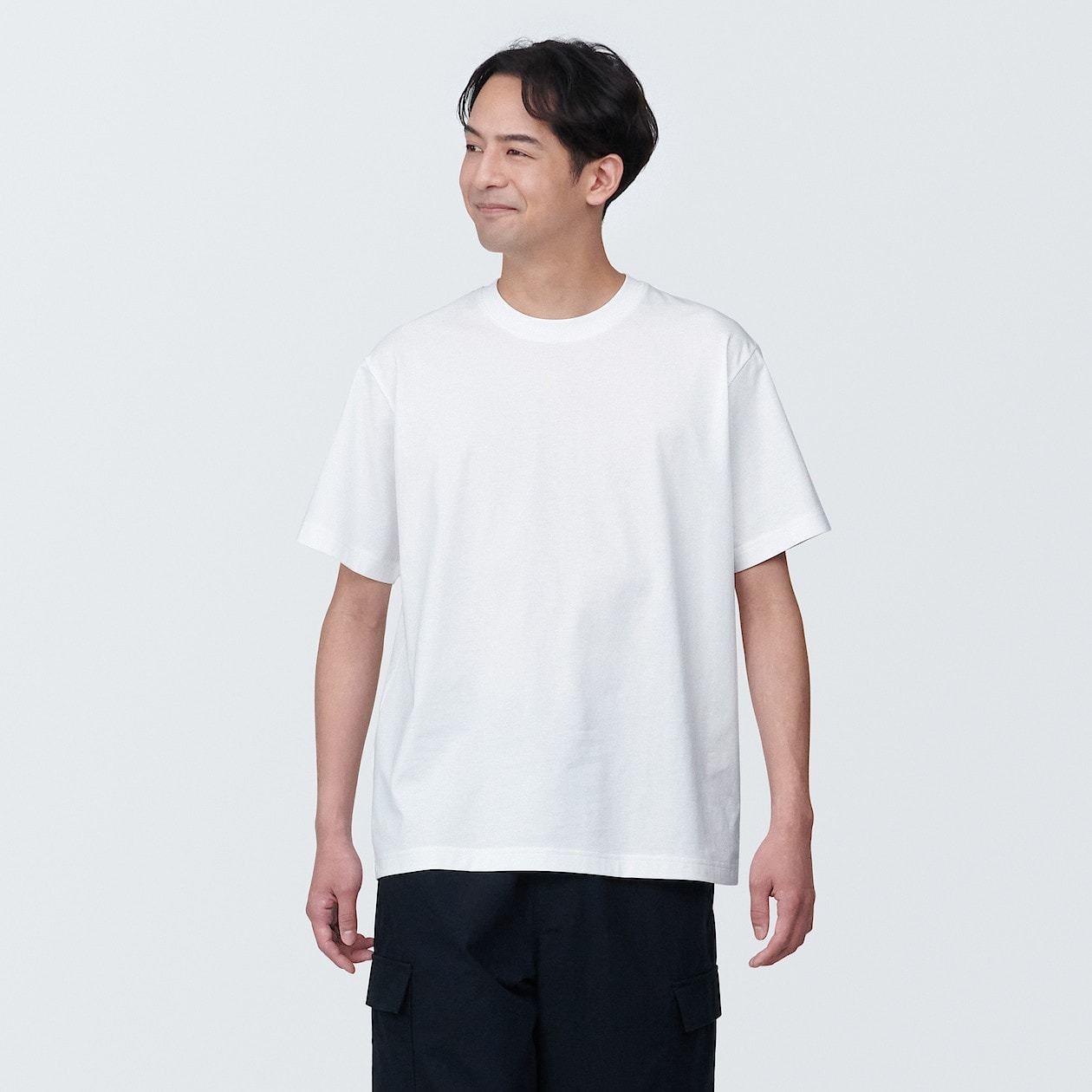 Áo Thun Cổ Tròn Vải Jersey MUJI