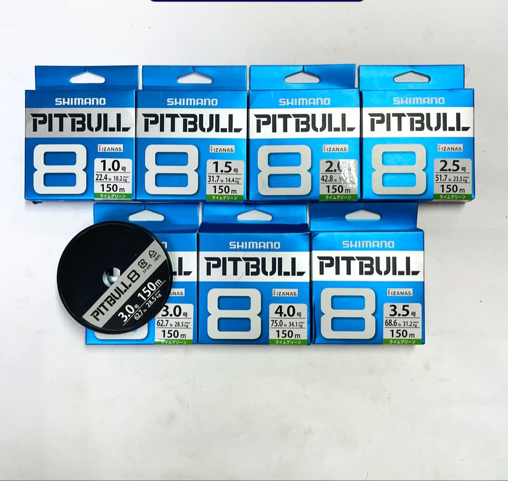 DÂY DÙ PE SHIMANO PITBULL 150M NHẬT BẢN