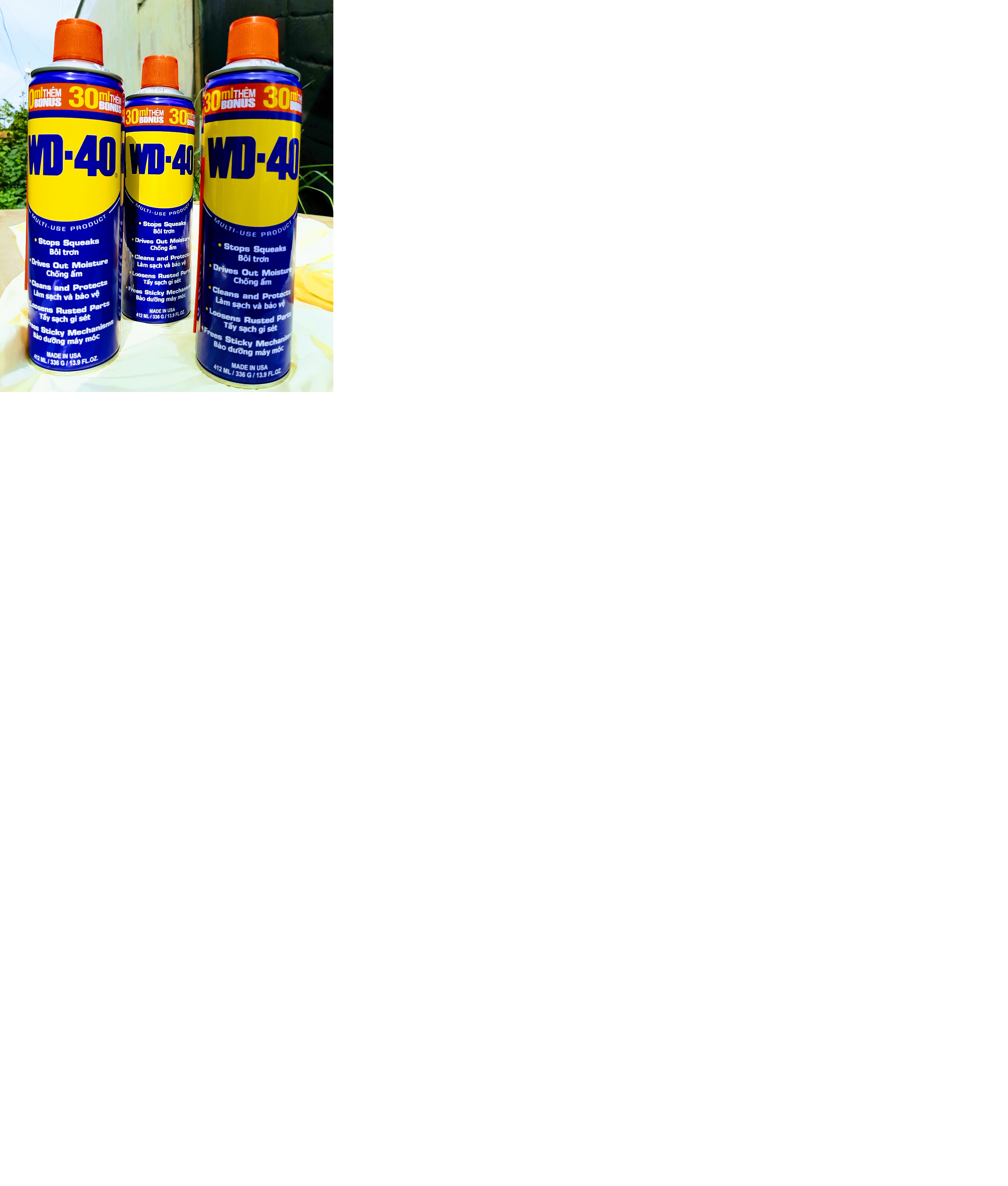 Chai xịt chống rỉ sét bôi trơn WD40