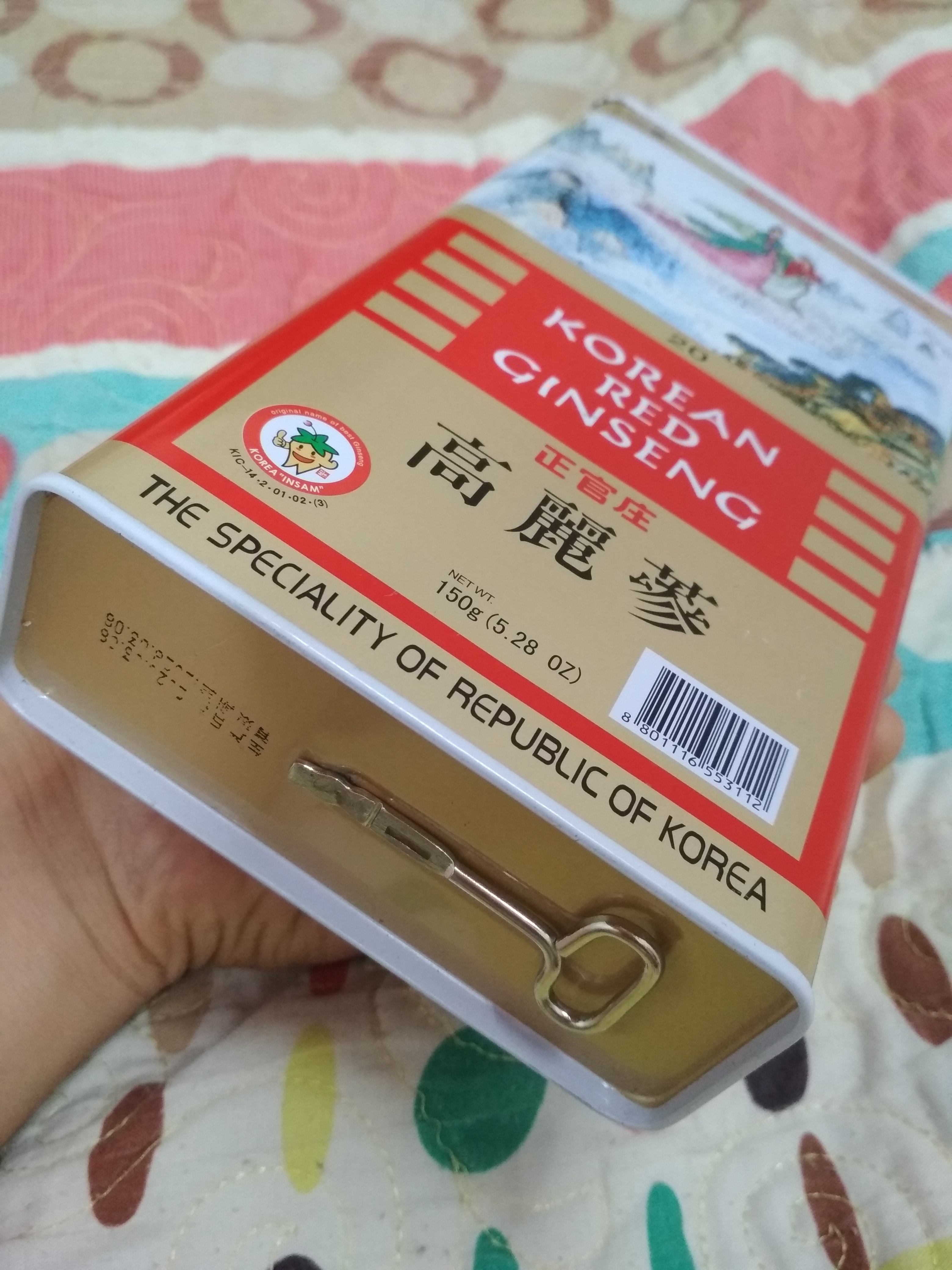 [NET_50GR. CHÍNH HÃNG] NHÂN SÂM HÀN QUỐC CỦ KHÔ 6 NĂM TUỔI, HỘP SẮT
