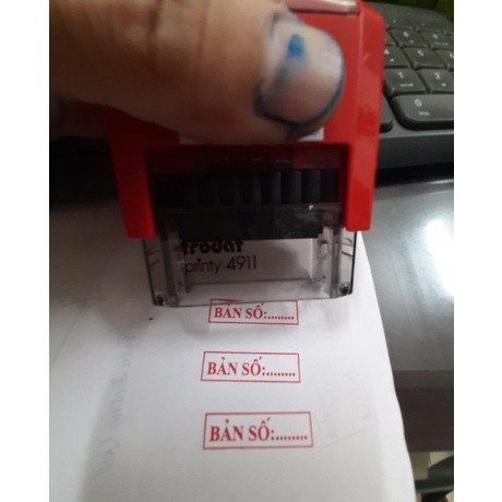 Con dấu BẢN SỐ (Chuẩn thông tư 24 Bộ Công An)