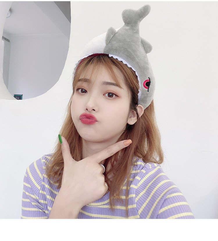 Wide mouth shark headband