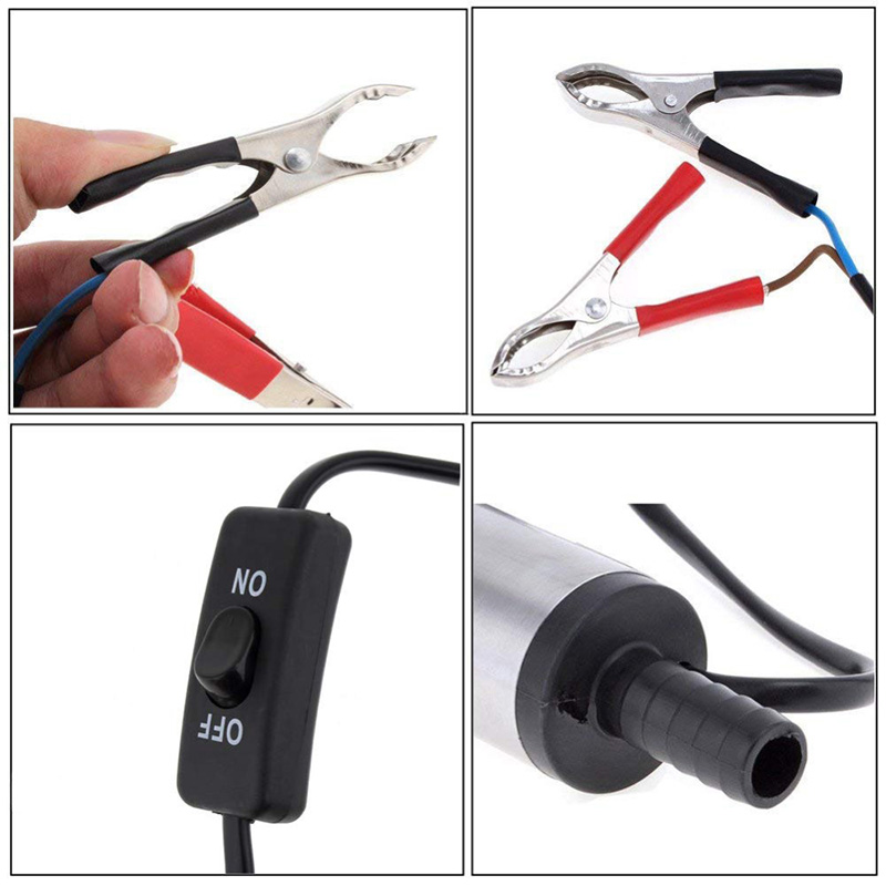 Máy Bơm Chìm Bơm Dau Bơm Nước Mini Phi 51mm/38mm,Bơm chìm mini 12v