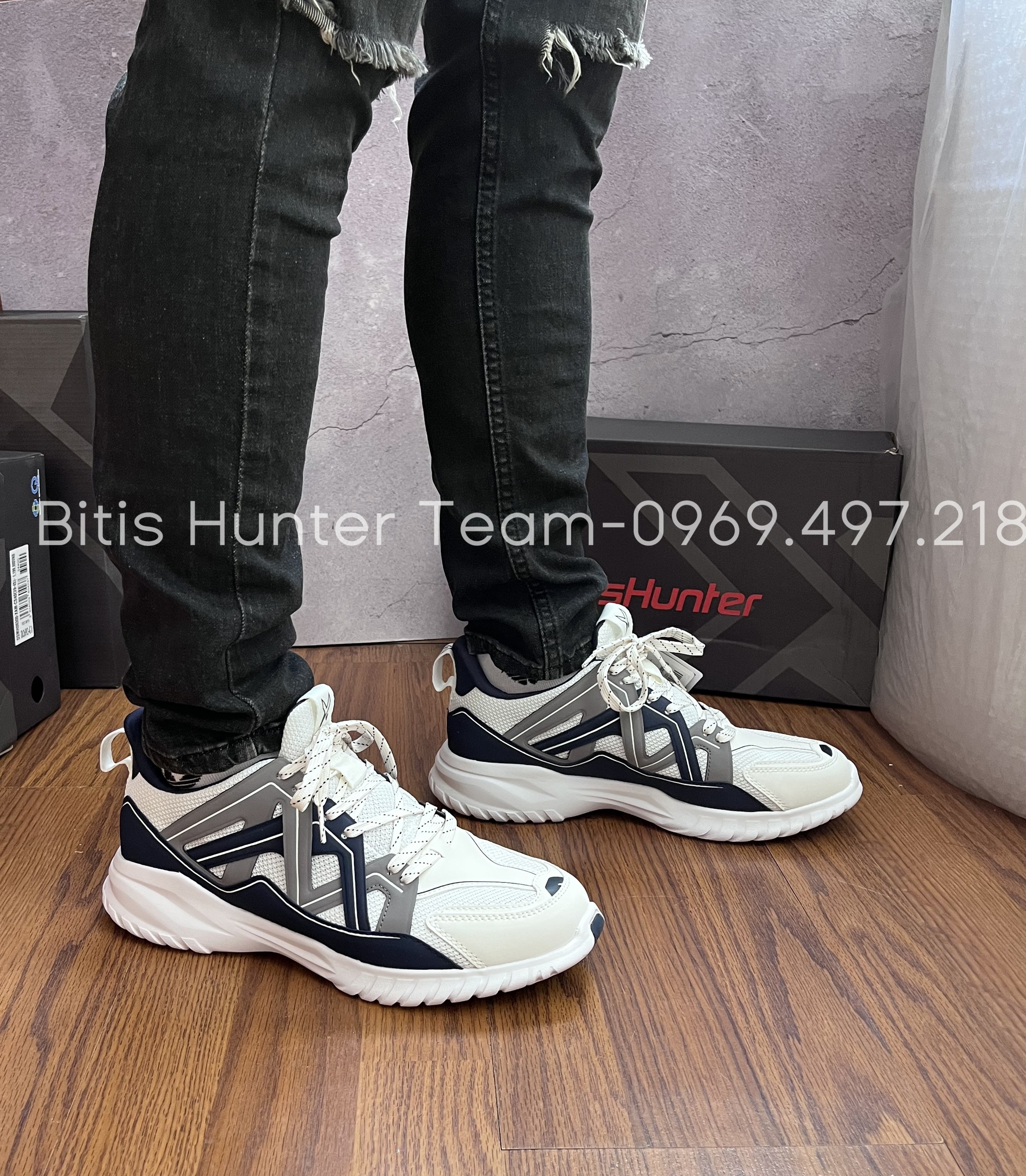 Giày Thể Thao Nam Cao Cấp Bitis Hunter X Multi-Layer -DSMH02800TRG