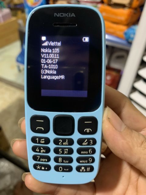 Điện Thoại Nokia 105 (2017) 1 Sim  pin sạc mới(máy mới 90%)