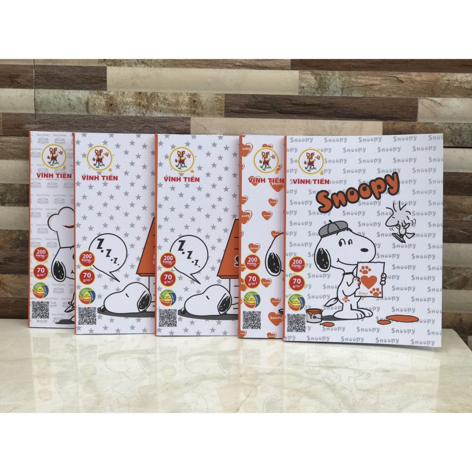Tập vở học sinh 4oly Snoopy 200 trang Vĩnh Tiếnvpp Trí ĐứcVPP TRÍ NHÂNVPP TRÍ NHÂN