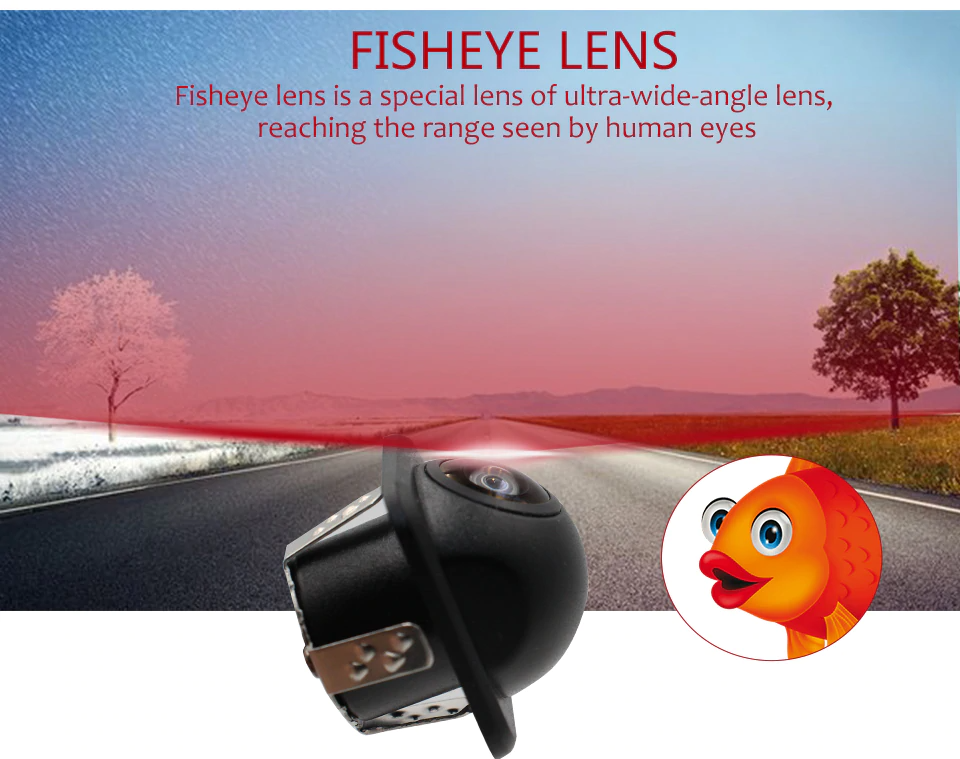 [HCM]Camera cặp lề AHD 180 Fisheye mũ rơm