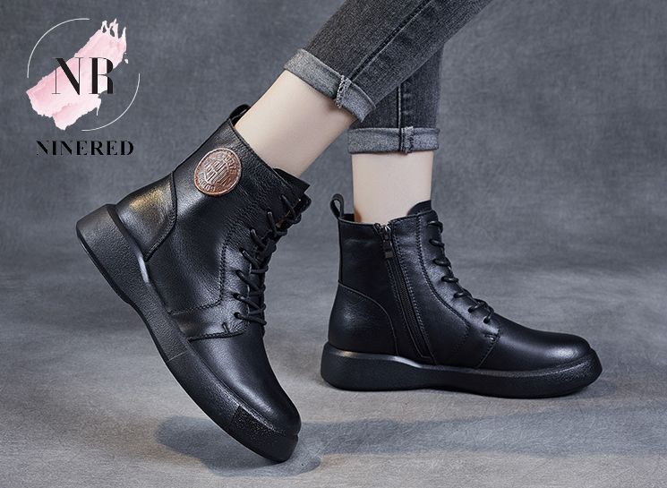 Giày Bốt Boot Martin Cổ Thấp Thu Đông Hàn Quốc Thời Trang 2023