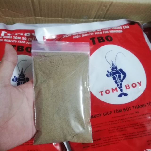 500 gram cám tomboy tb0 - hạt rất nhuyễn - thức ăn cho cá tép