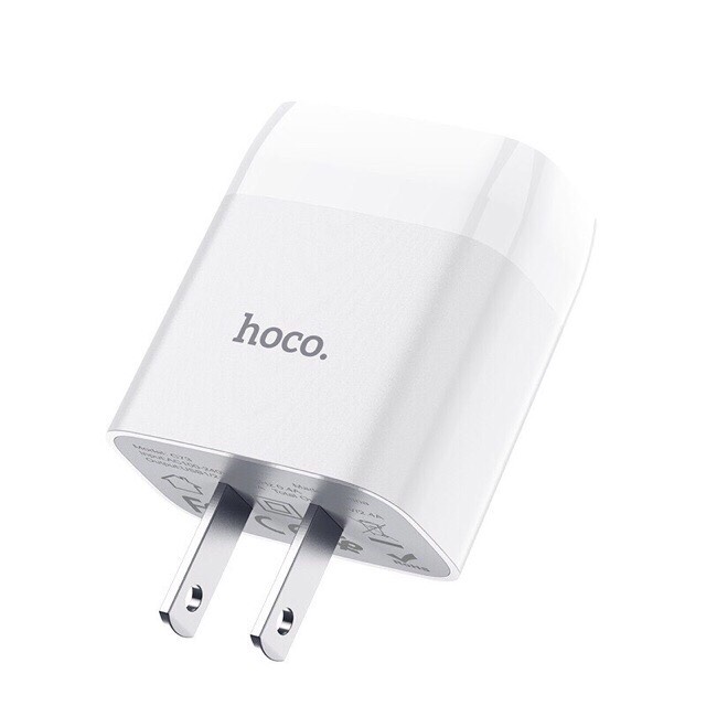 Cốc sạc 2 cổng và Bộ cốc cáp sạc Hoco C73 Glorious 2.4A - chân Lightning / Micro-USB / Type-C