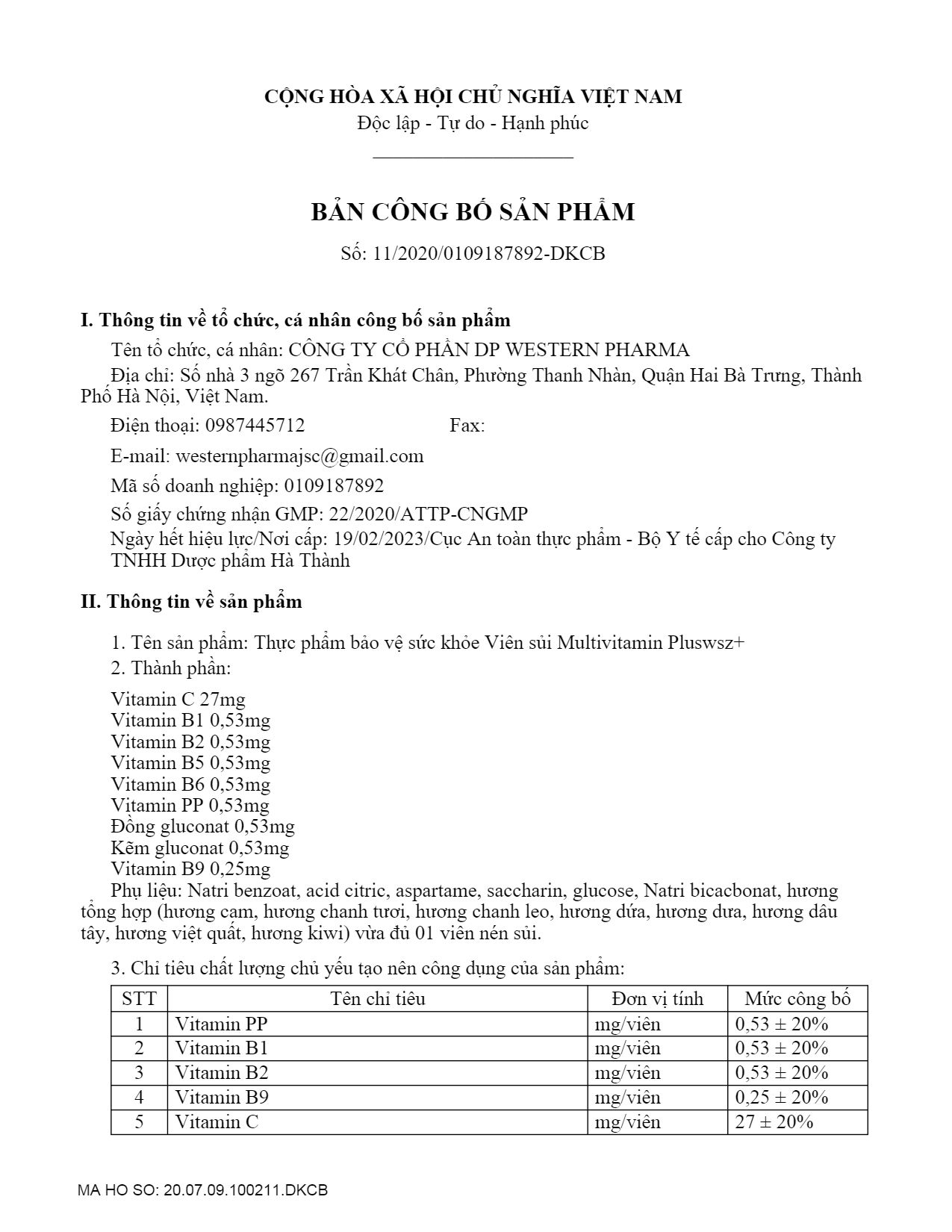 Viên Sủi Multivitamin Pluswsz+ Vị Cam