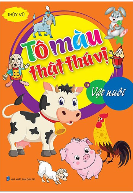Sách - Tô Màu Thật Thú Vị - Tập 10: Vật Nuôi - Phương Nam Book