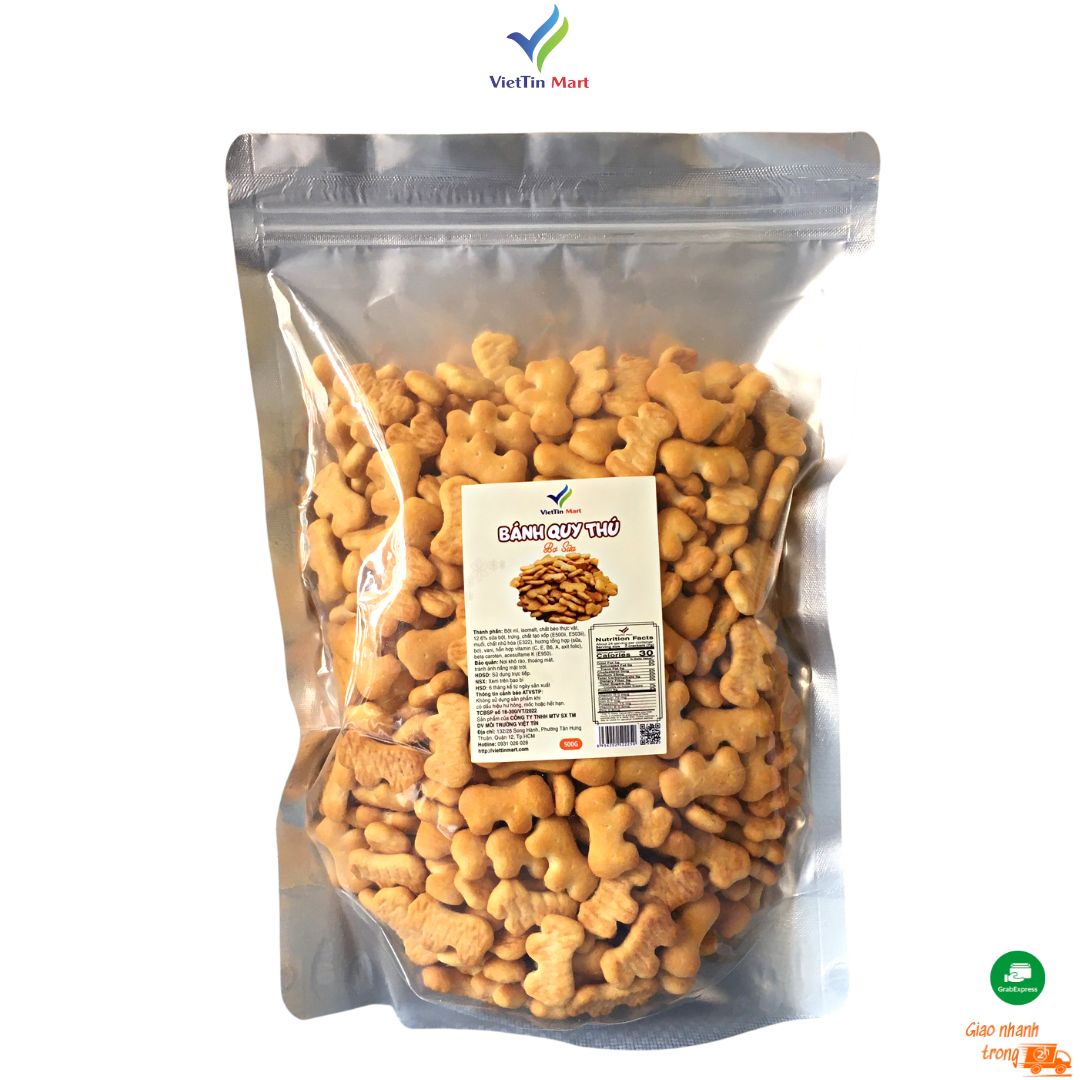 500gr bánh quy bơ hình thú thơm ngon giòn tan - viettin mart