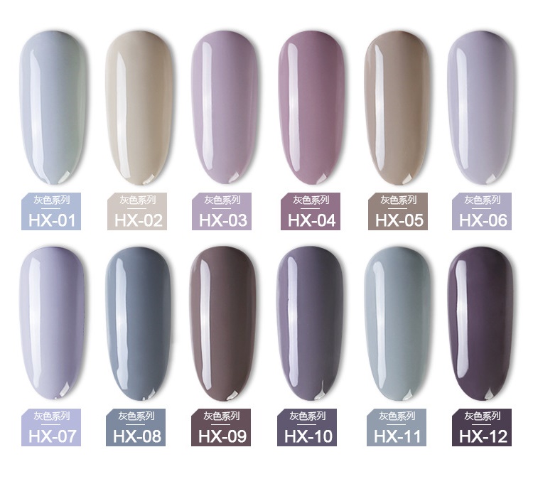 [HCM]Sơn gel AS - màu xám xanh mã HX