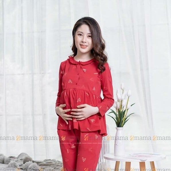 Bộ Đồ Bầu Và Sau Sinh Dài 3 Cúc