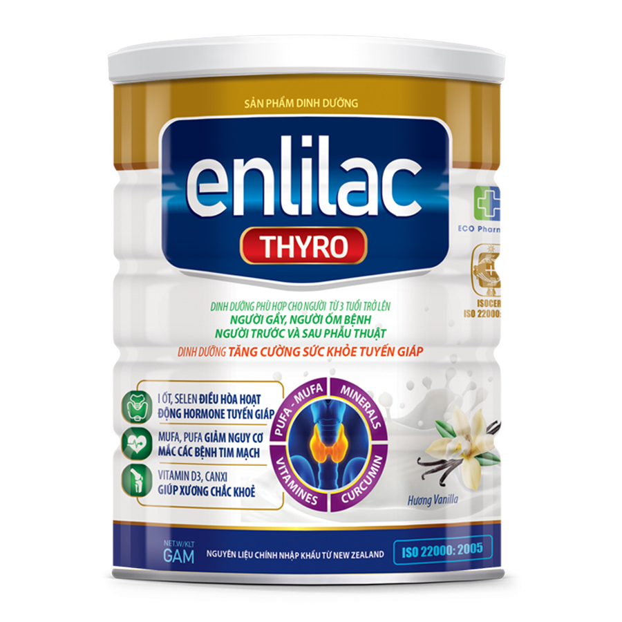 sữa bột ENLILAC THYRO 400G,-900G  (DINH DƯỠNG CHO NGƯỜI TUYẾN GIÁP)