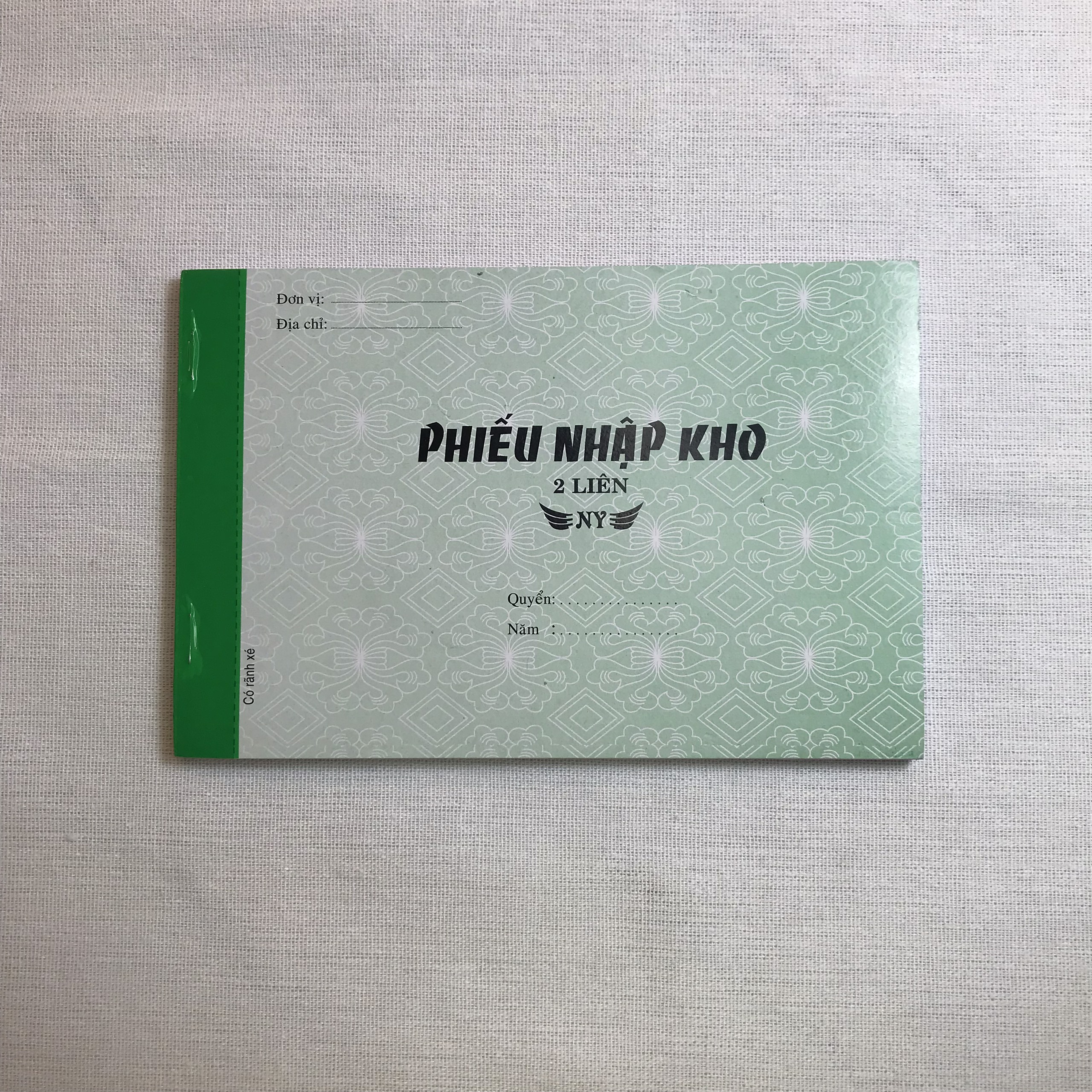 PHIẾU NHẬP KHO 2 LIÊN (NY)