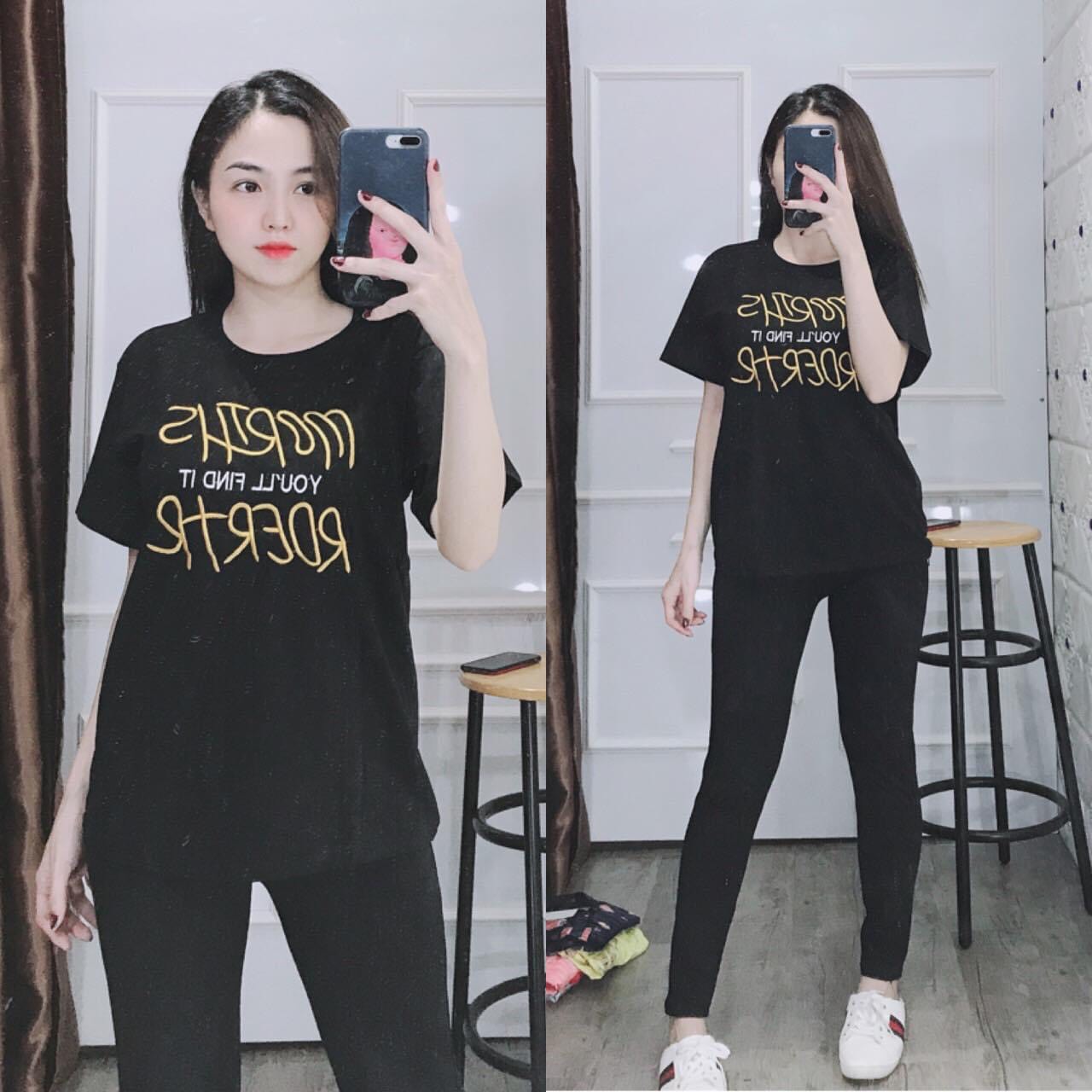 [HCM]ĐỒ BỘ THUN CO GIẢN MẶC NHÀ- SIZE 40-65KG