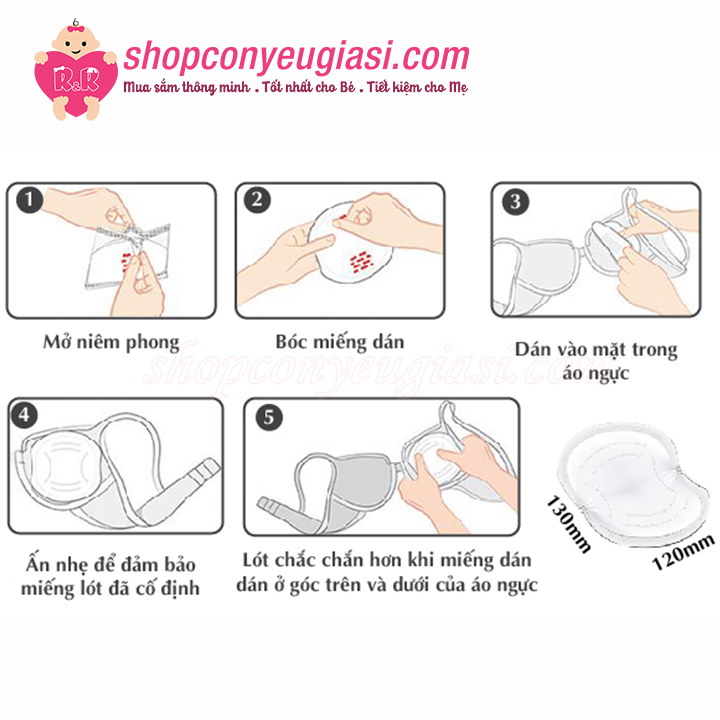 [HCM]Lót Thấm Sữa Nuk Hộp 60 Cái