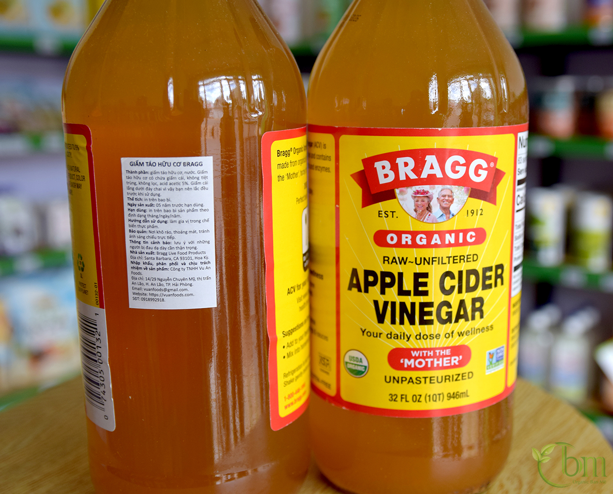 Giấm táo hữu cơ Bragg - Raw Apple Cider Vinegar