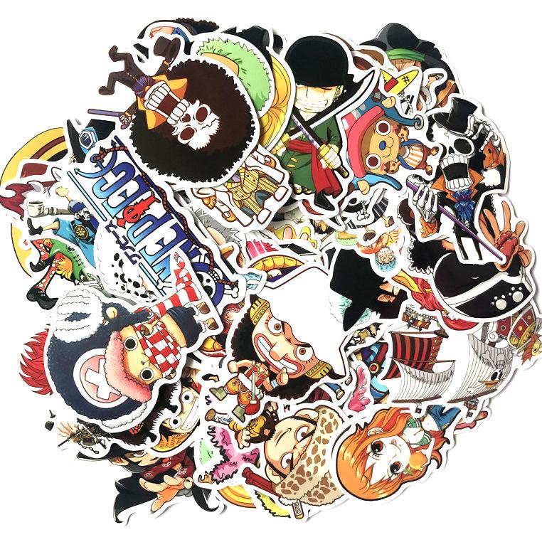 Sticker dán xe, dán mũ, dán laptop... Chủ đề ONE PIECE
